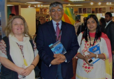 His Excellency, Mister Arun.K. Singh, Ambassador of  India in Paris, Apoorva Srivastava, cultural attachée & Patricia Soreau 