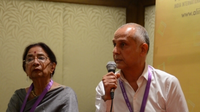 Pierre Assouline et Uma da Cunha, Directrice et Editrice de Film India Worldwide 